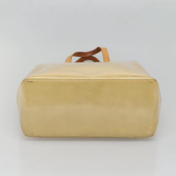LOUIS VUITTON Monogram Vernis Reade MM Hand Bag Beige M91141 - Picture 9 of 12
